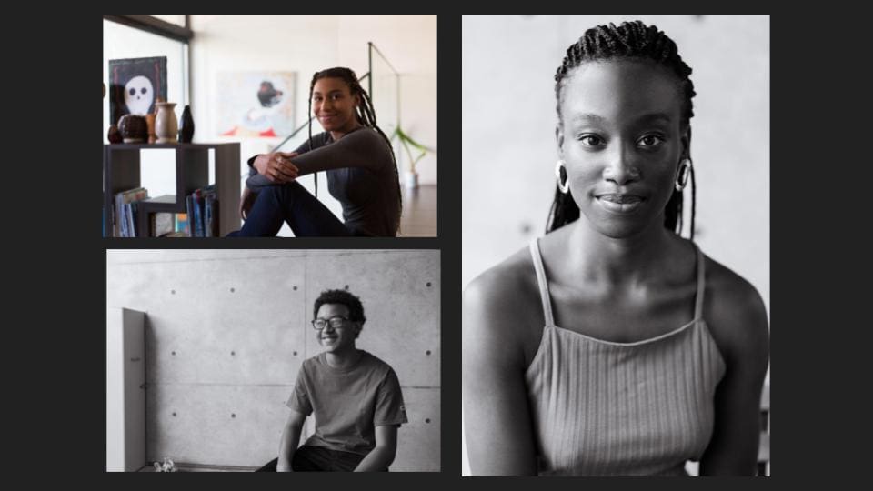 Collage of three, a woman headshot, a woman smiling, and a man with eyeglasses - Tokyo Portrait Photographer, Headshot photos